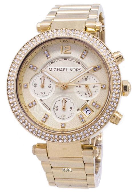 michael kors parker glitz chronograph watch|mk5354 michael kors watch.